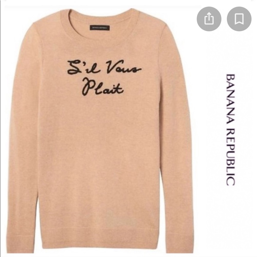 Banana Republic s’il vous plait sweater